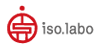 iso.labo（イソラボ。またはアイエスオーラボ、アイソラボ）ロゴ