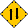 二方向交通 | 警戒標識